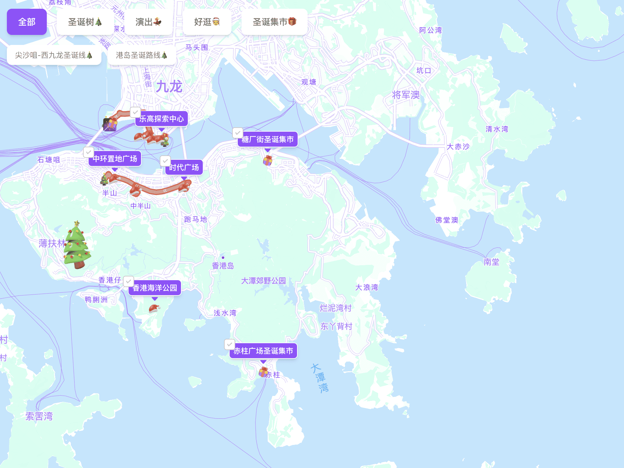 香港圣诞游玩路线推荐合集